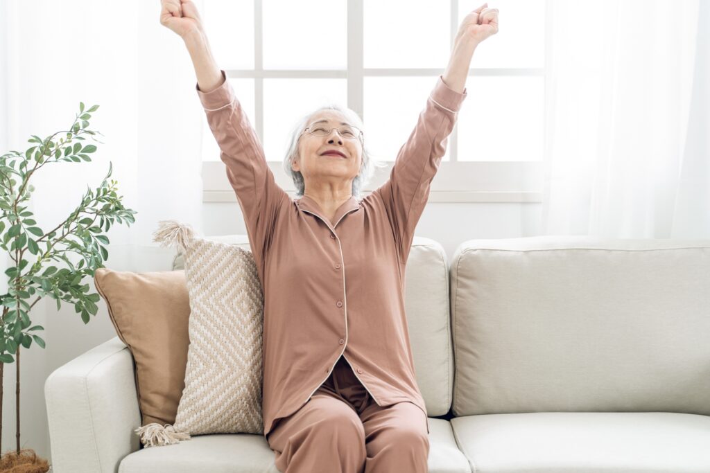 "ロコモ予防"に大切な休息の質を高める高齢女性のリラックスタイム